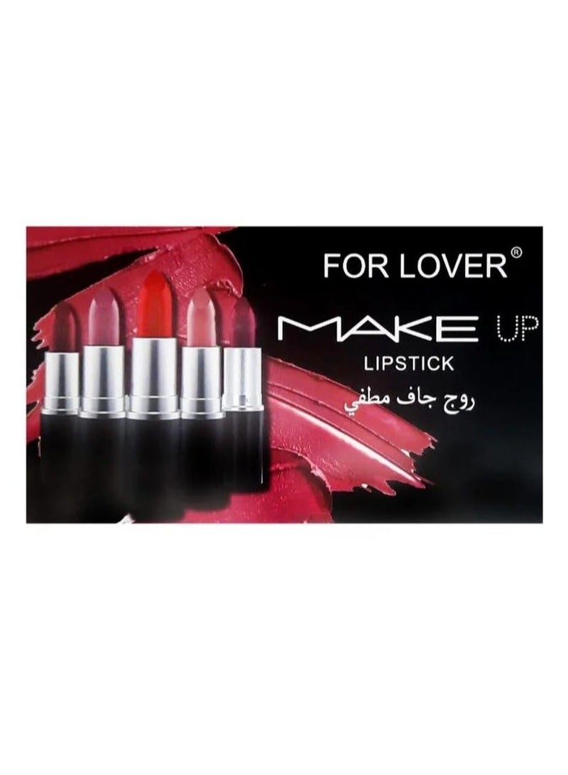 فور لوفر أحمر شفاه جاف مطفي 12 قطعة - Image 3